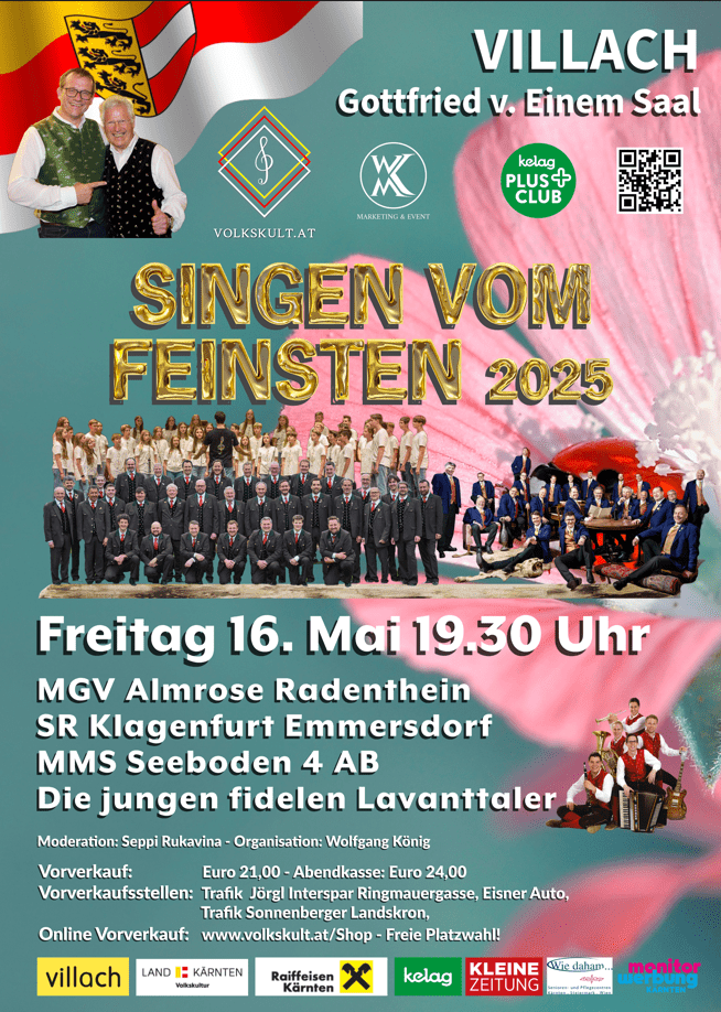 Singen vom Feinsten 2025 in Villach