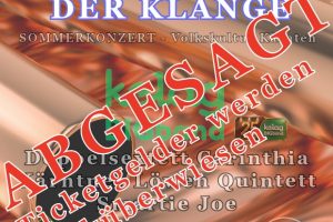 ABGESAGT!! 7 Sommerkonzert 07. August 2026 - STADTSAAL Feldkirchen