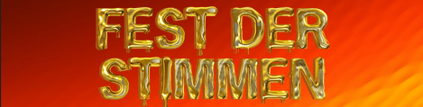 Schriftzug Fest der Stimmen
