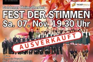 19 Fest der Stimmen Treffen - 7. Nov. 2026 - EduCare Center 19:30 Uhr