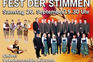9.3 Fest der Stimmen Friesach - 26. September 2026 - Aula des Krankenhauses 19:30 Uhr