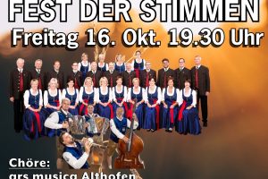 9.6 Fest der Stimmen Hüttenberg - 16. Okt. 2026 - Musikzentrum Knappenberg 19:30 Uhr