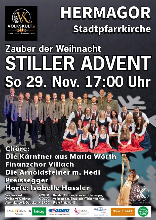 21 STILLER ADVENT - Zauber der Weihnacht - Hermagor - Stadtpfarrkirche 29. Nov 17:00 Uhr