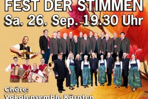 13 Fest der Stimmen Friesach - 26. September 2026 - Aula des Krankenhauses 19:30 Uhr