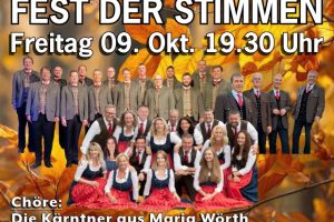 14 Fest der Stimmen Villach - 09. Okt. 2026 - Bambergsaal 19:30 Uhr
